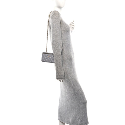 Chanel Lambskin Quilted Small Pearl Crush Vanity Case With Chain Grey 2 of 11