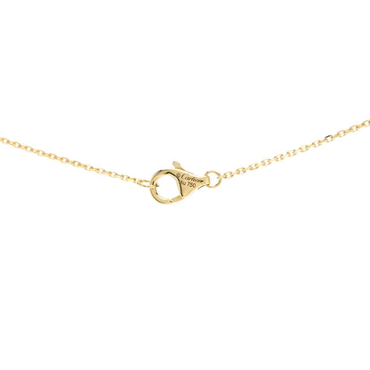 Cartier 18K Yellow Gold Diamond Mother of Pearl XS Amulette de Cartier Pendant Necklace 4 of 6