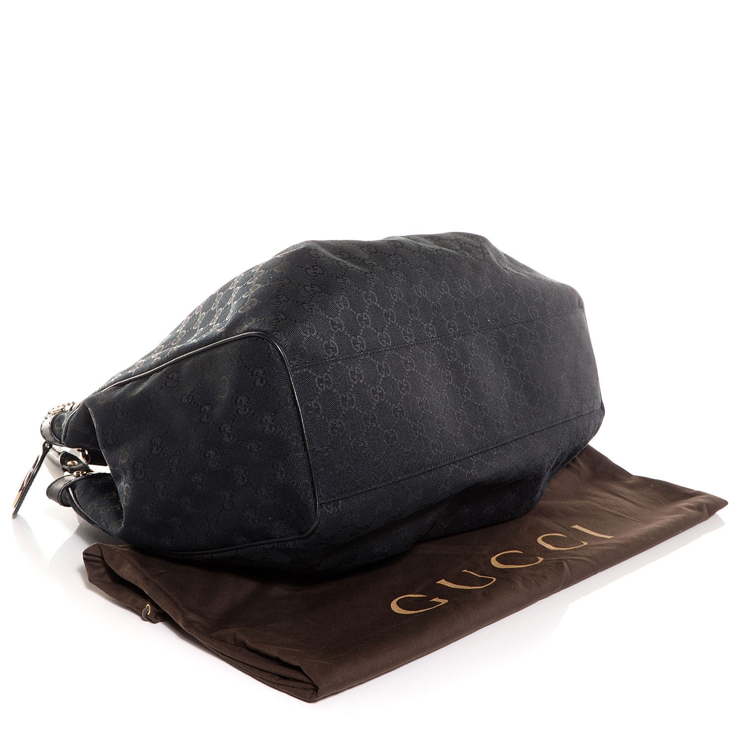 Gucci Monogram Large Sukey Tote Black 4 of 7