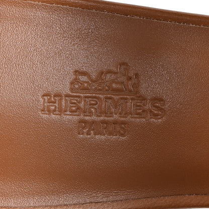 Hermes Nappa Lipari 70 Sandals 38.5 Naturel 8 of 10