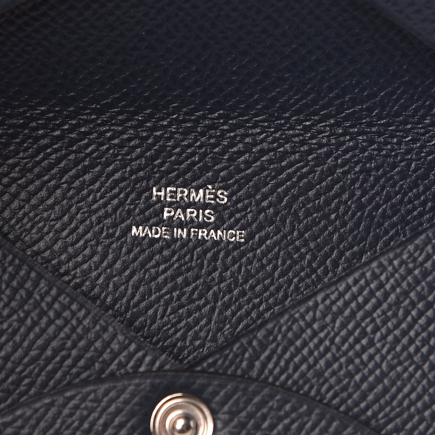 Epsom Calvi Card Case Bleu Nuit