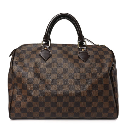 Louis Vuitton Damier Ebene Speedy 30 1 of 9