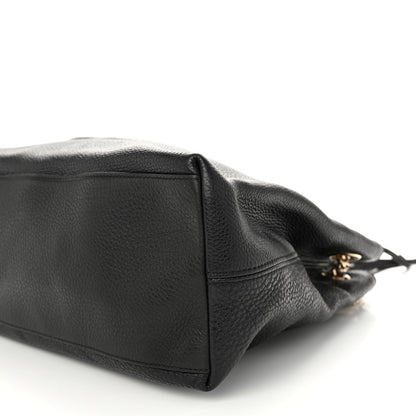 Gucci Pebbled Calfskin Medium Soho Chain Shoulder Bag Black 9 of 9