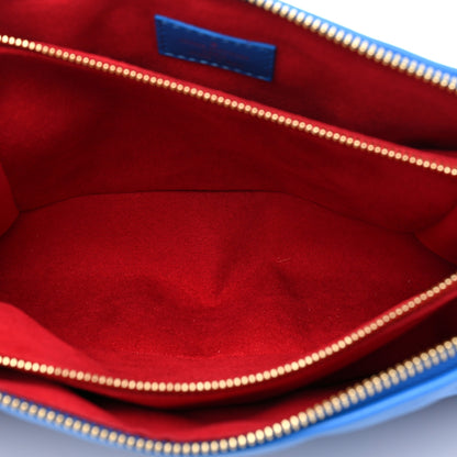 Louis Vuitton Lambskin Embossed Monogram Vuittamins Coussin PM Blue Red 6 of 12