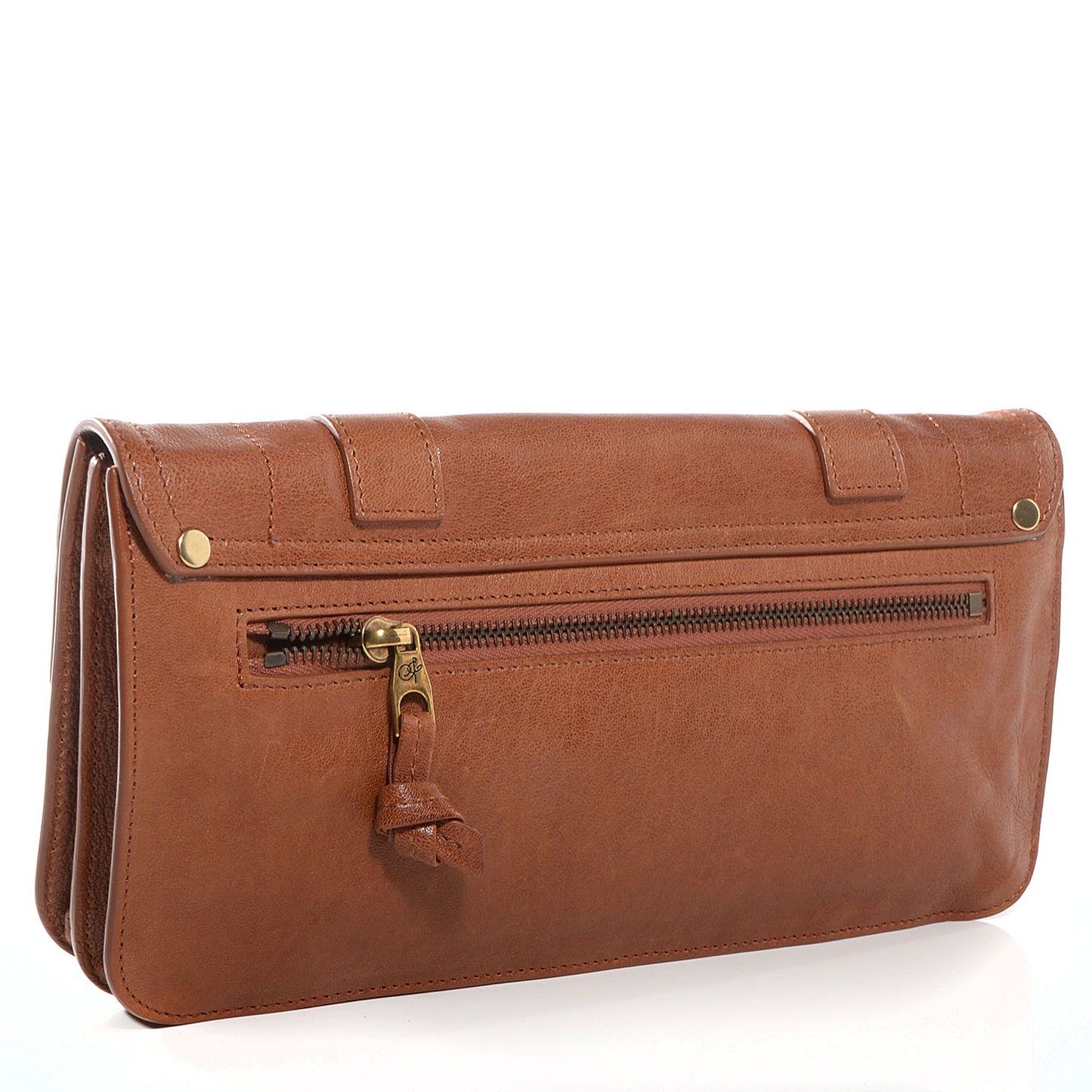 Lux Leather PS1 Pochette Clutch Saddle