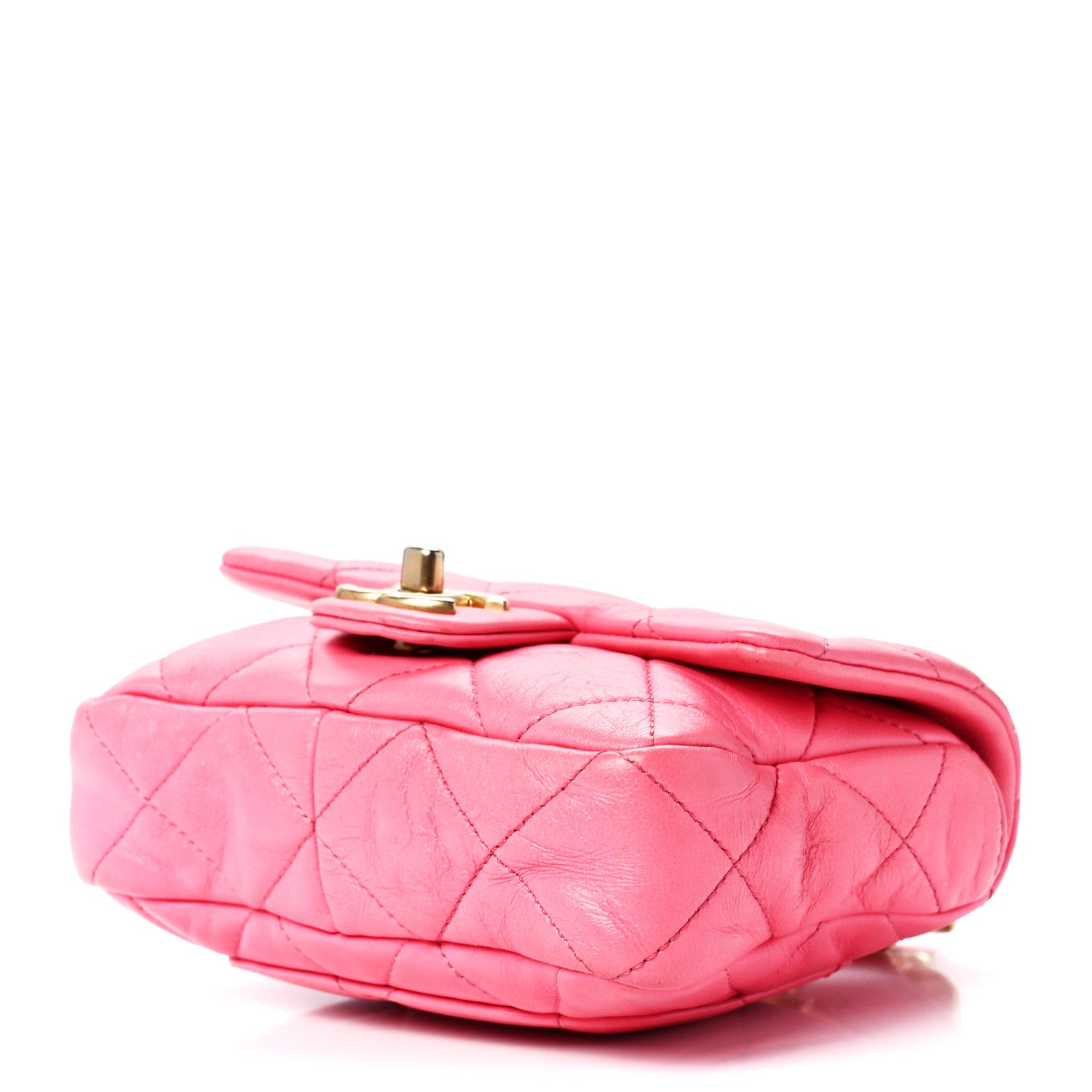 Chanel Lambskin Quilted Mini Funky Town Flap Pink 10 of 12