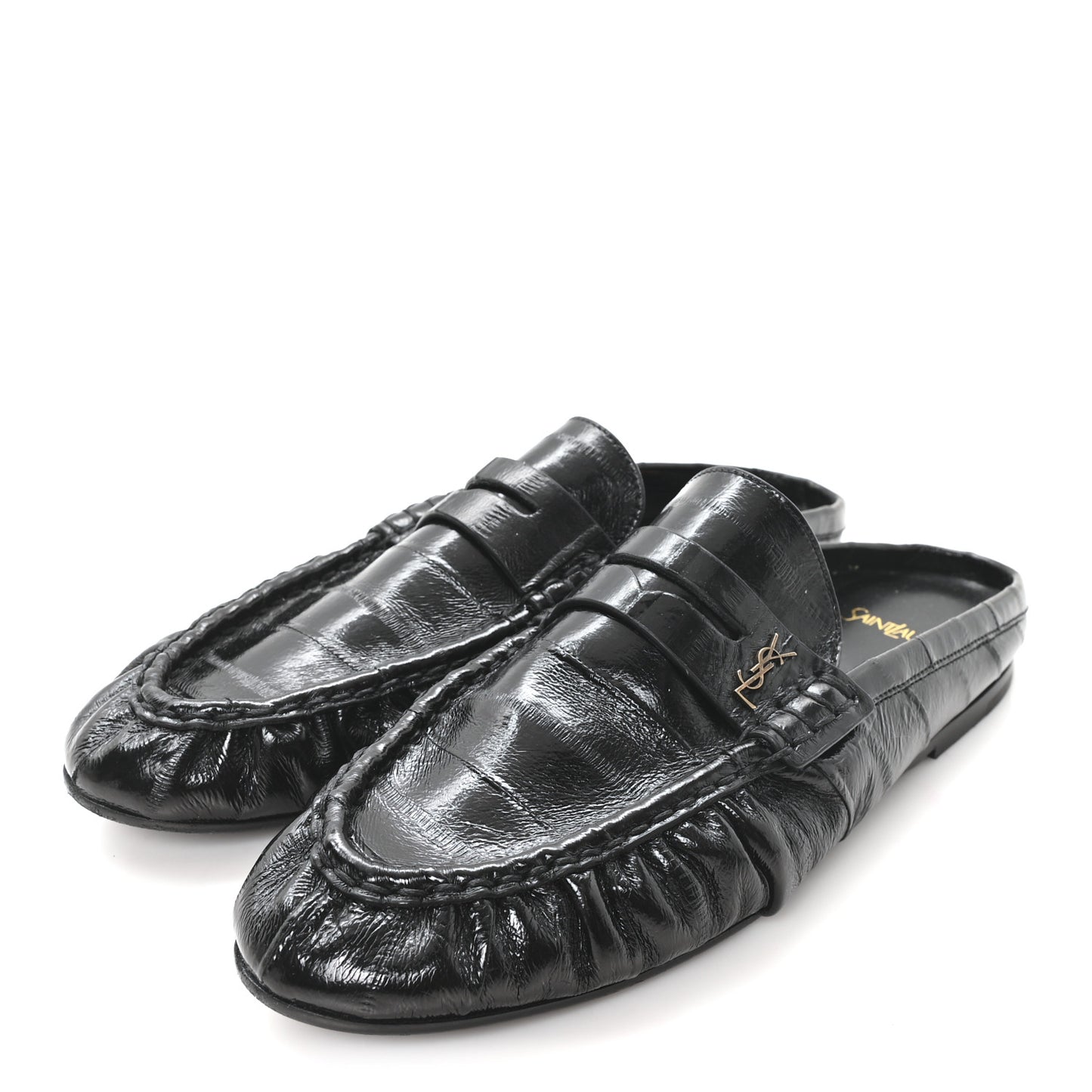 Radiance Calfskin Le Loafer Penny Slippers 40 Black