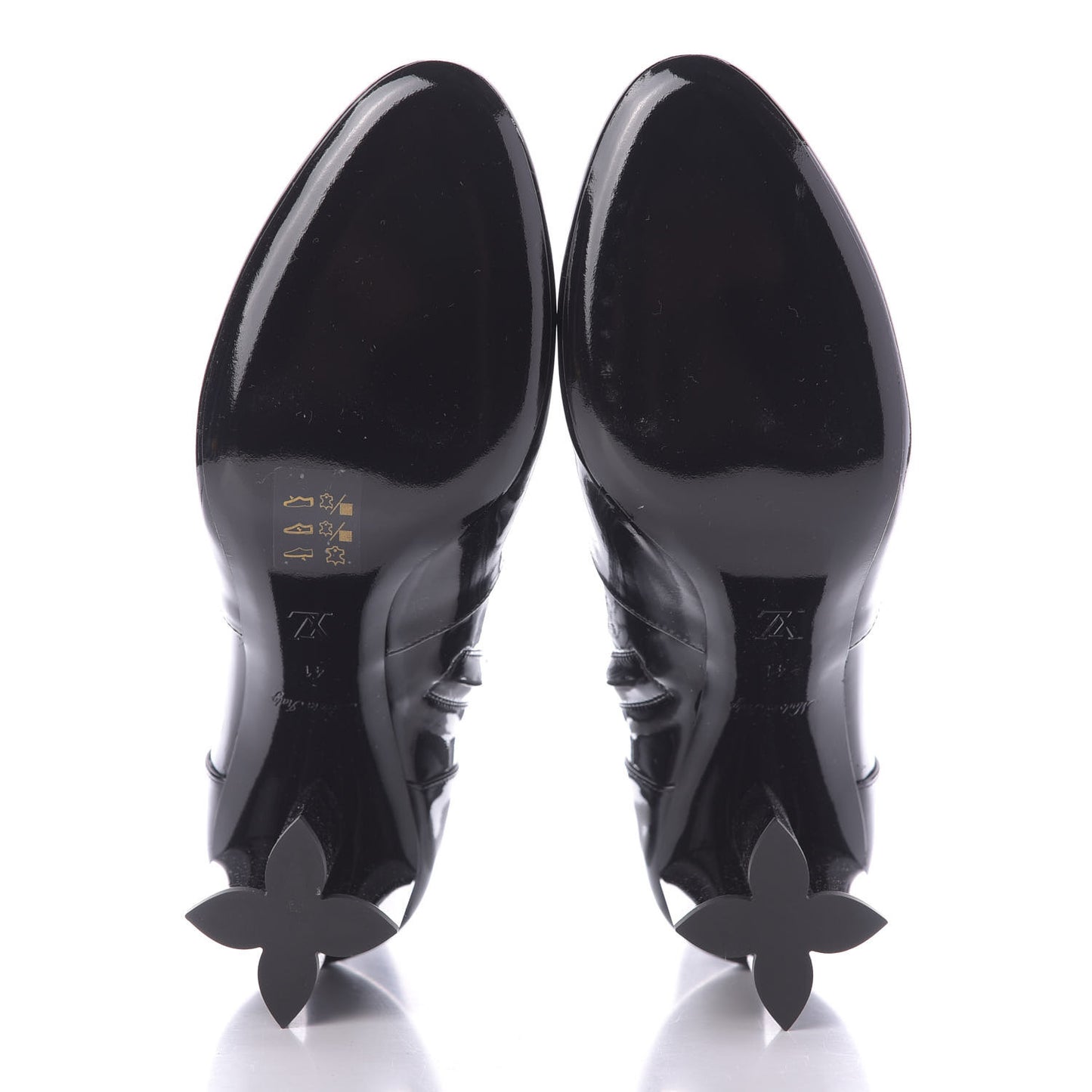 Patent Uniformes Silhouette Ankle Boots 41 Black