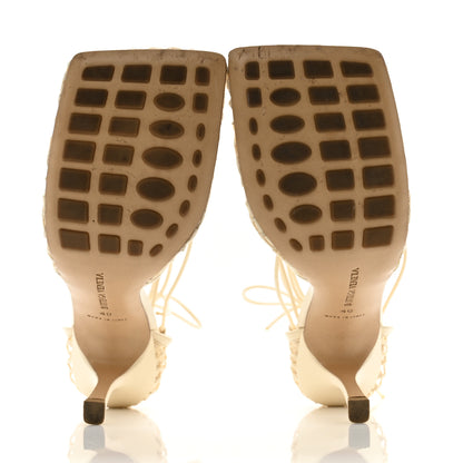 Bottega Veneta Mesh Nappa Stretch Ankle Tie Sandals 40 Toile 5 of 9