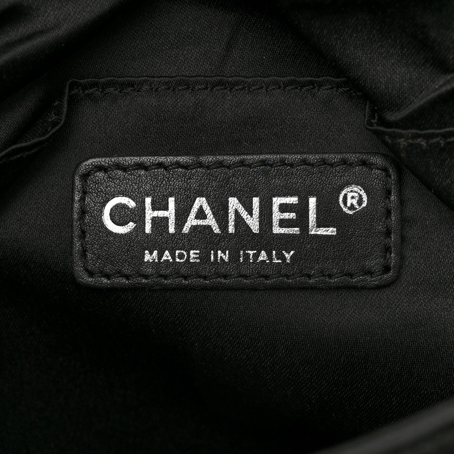 Chanel Satin Quilted Flap Clutch Black 6 of 8