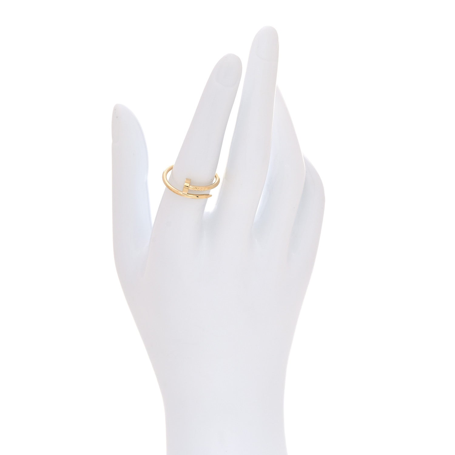 Cartier 18K Yellow Gold Small Juste Un Clou Ring 55 7.25 2 of 6