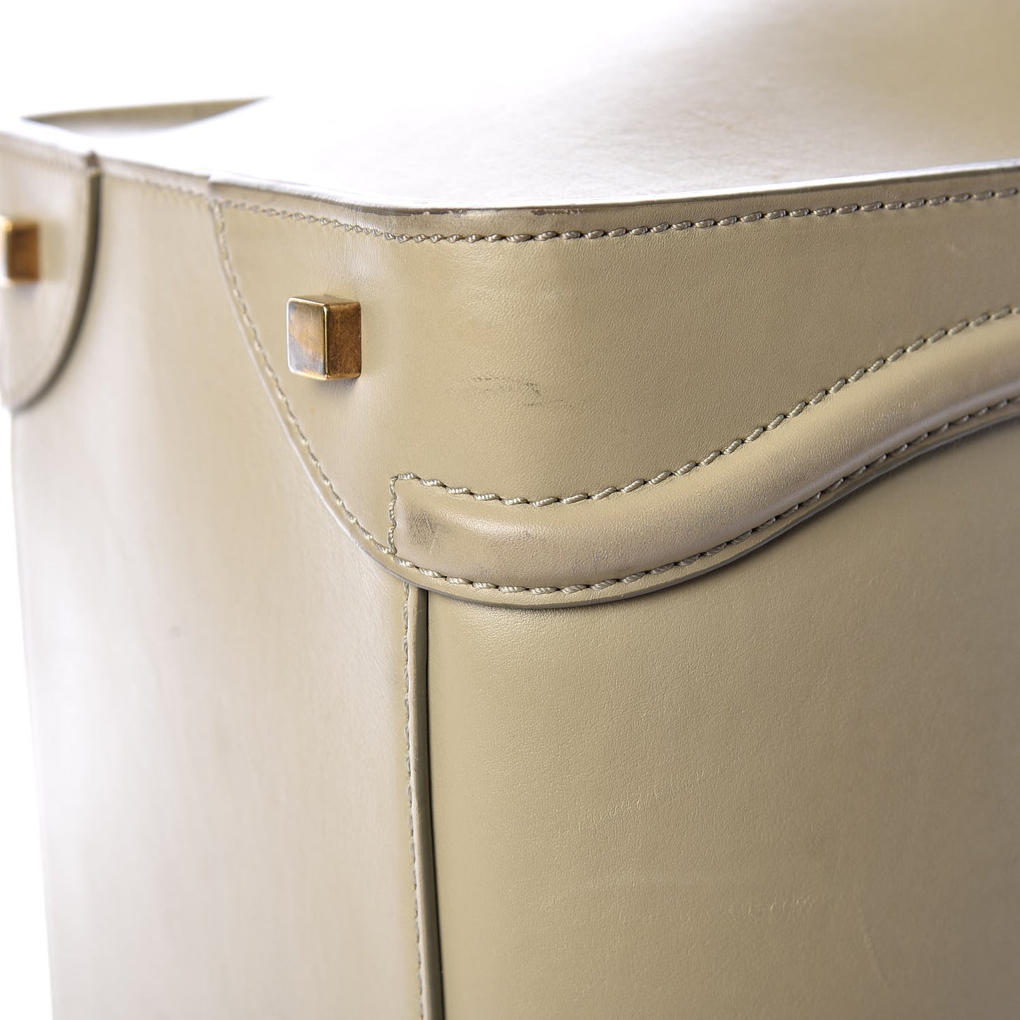 Smooth Calfskin Mini Luggage Light Grey
