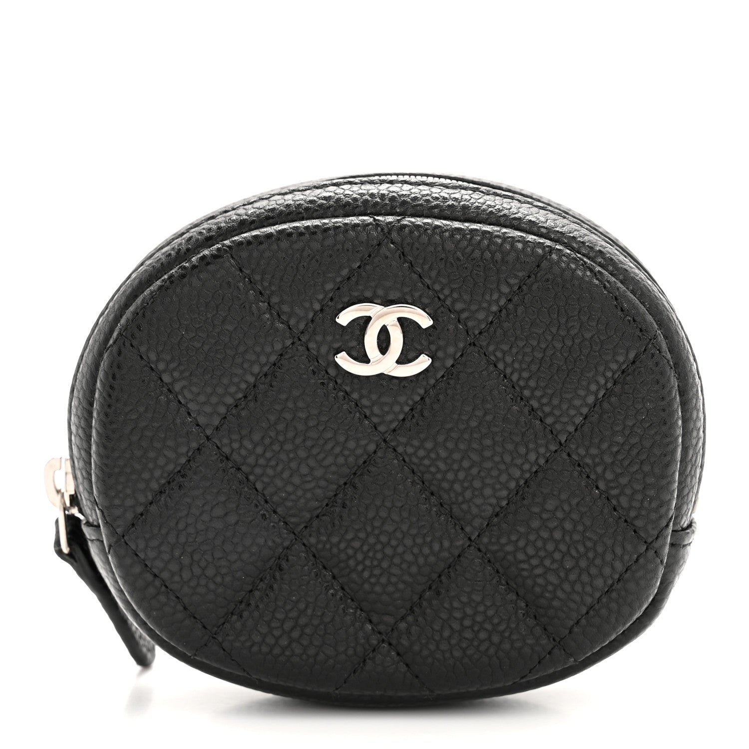 Chanel Caviar Quilted Zip Around Classic Coin Purse Black 1 of 10