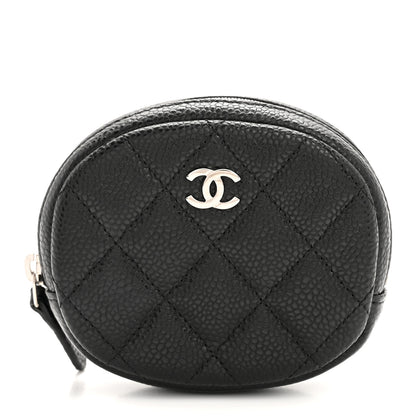Chanel Caviar Quilted Zip Around Classic Coin Purse Black 1 of 10