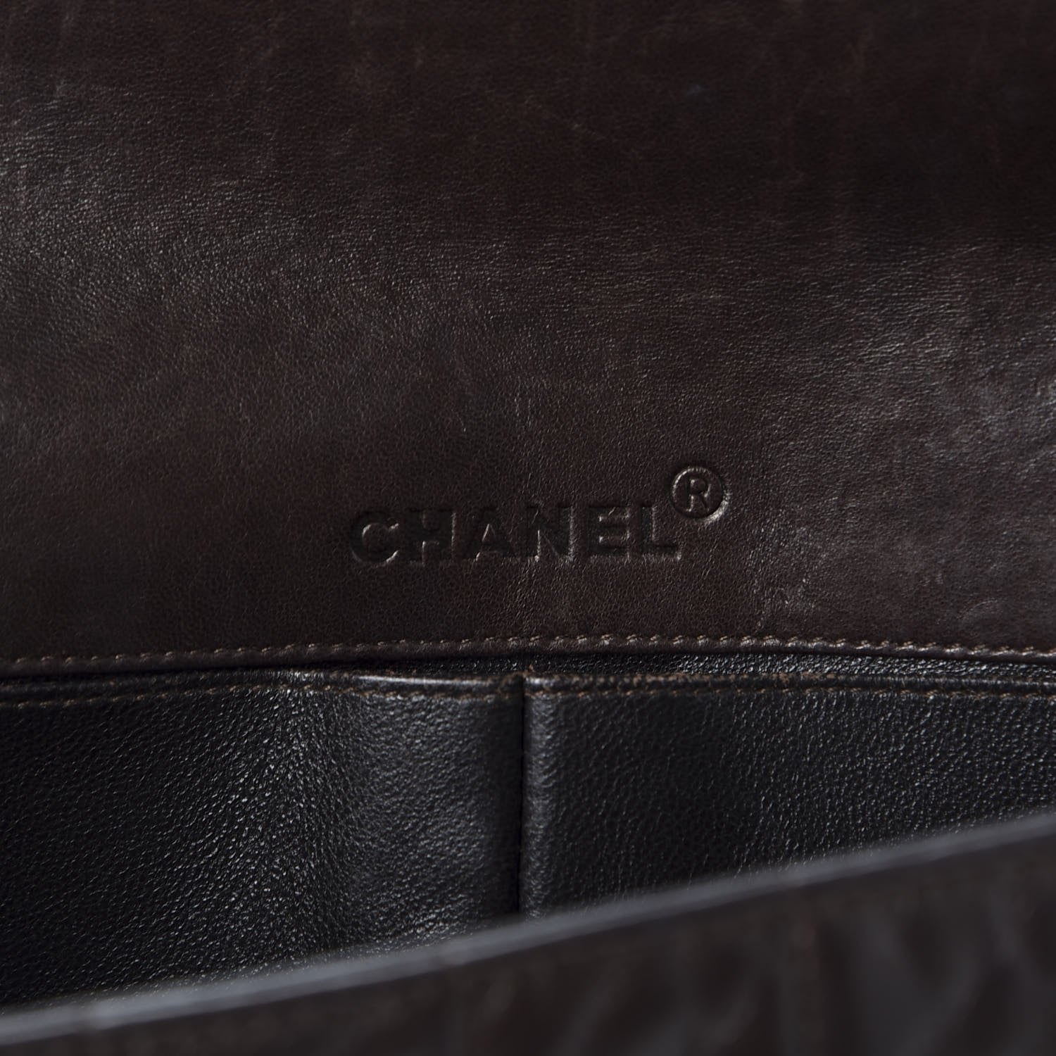 Chanel Lambskin East West Chocolate Bar Flap Dark Brown 15 of 20