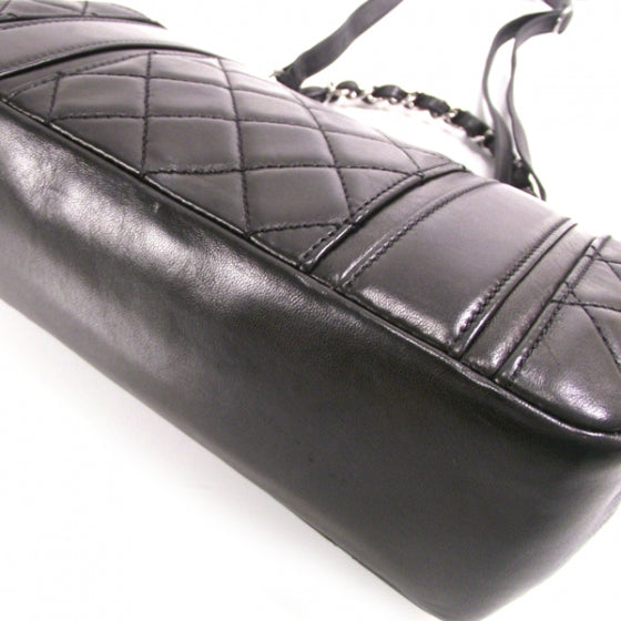Lambskin Quilted Twist Lock Flap