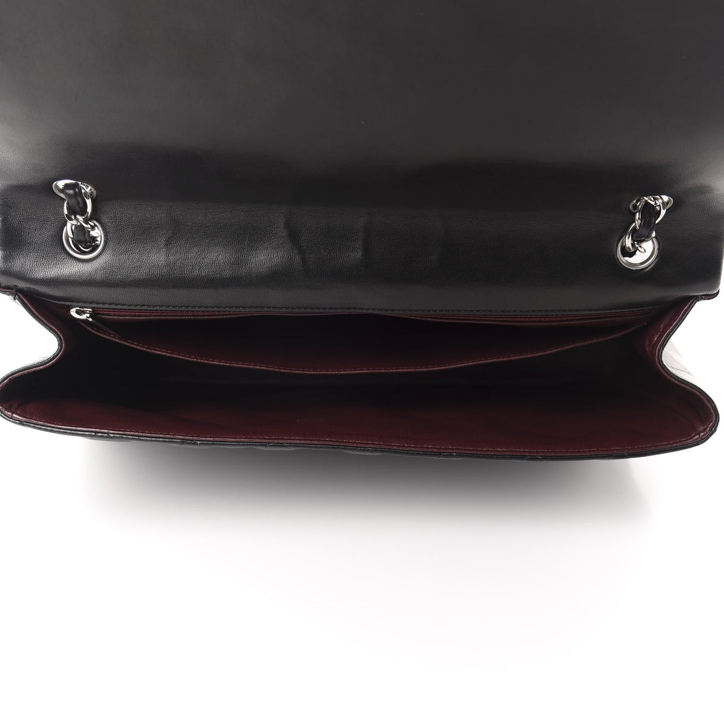 Lambskin Quilted Maxi Single Flap Black