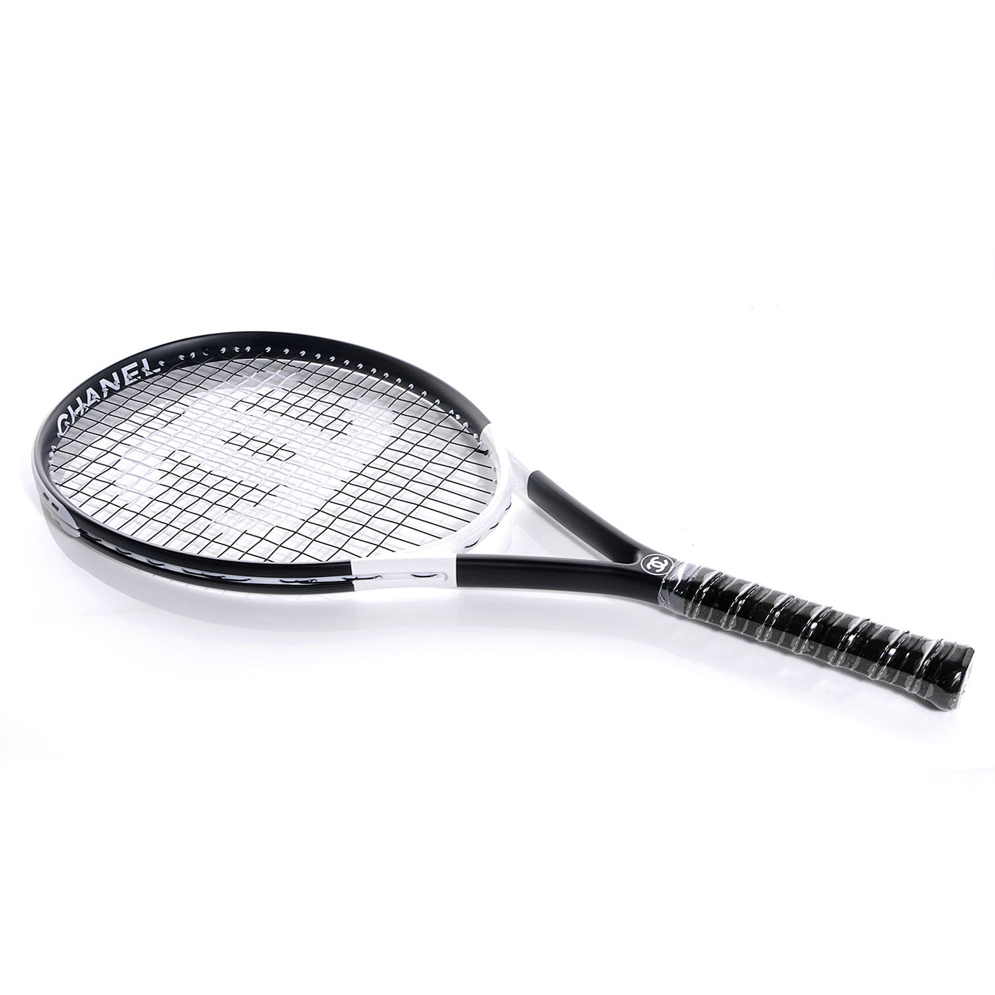 Tennis Racquet and Nylon Quilted Cover Black