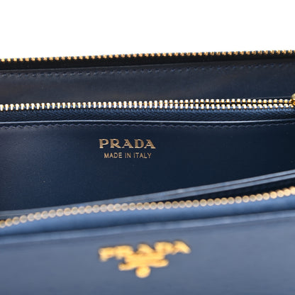 Prada Vitello Move Zip Around Wallet Bluette 6 of 10