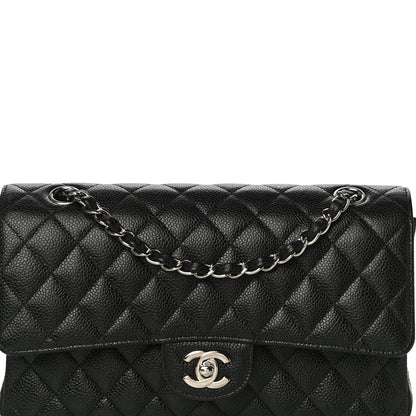 Chanel Caviar Quilted Medium Double Flap Black 8 of 12