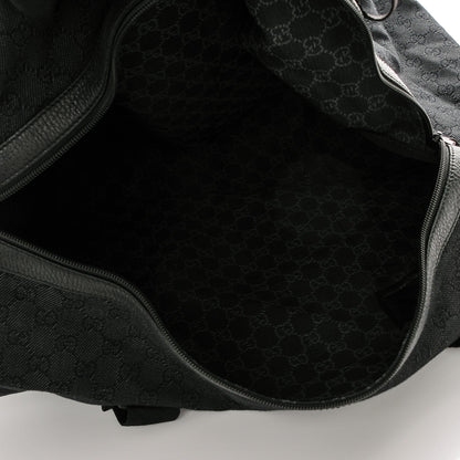 Gucci Denim Monogram Large Collapsible Carry On Duffle Black 6 of 6
