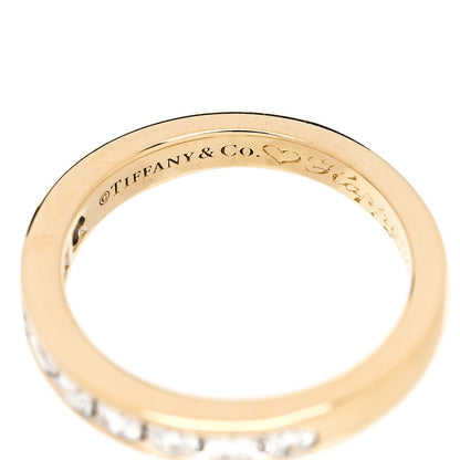 Tiffany 18K Yellow Gold 3mm Half Circle Channel-Set Band Ring 44 3 4 of 7