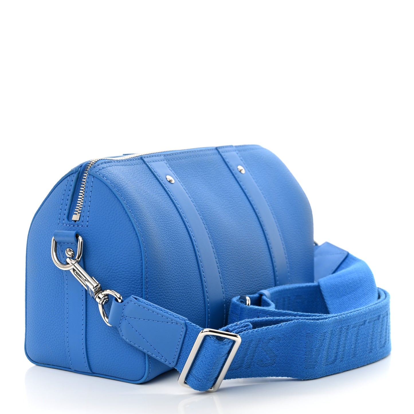 Grained Calfskin Aerogram City Keepall Bright Blue