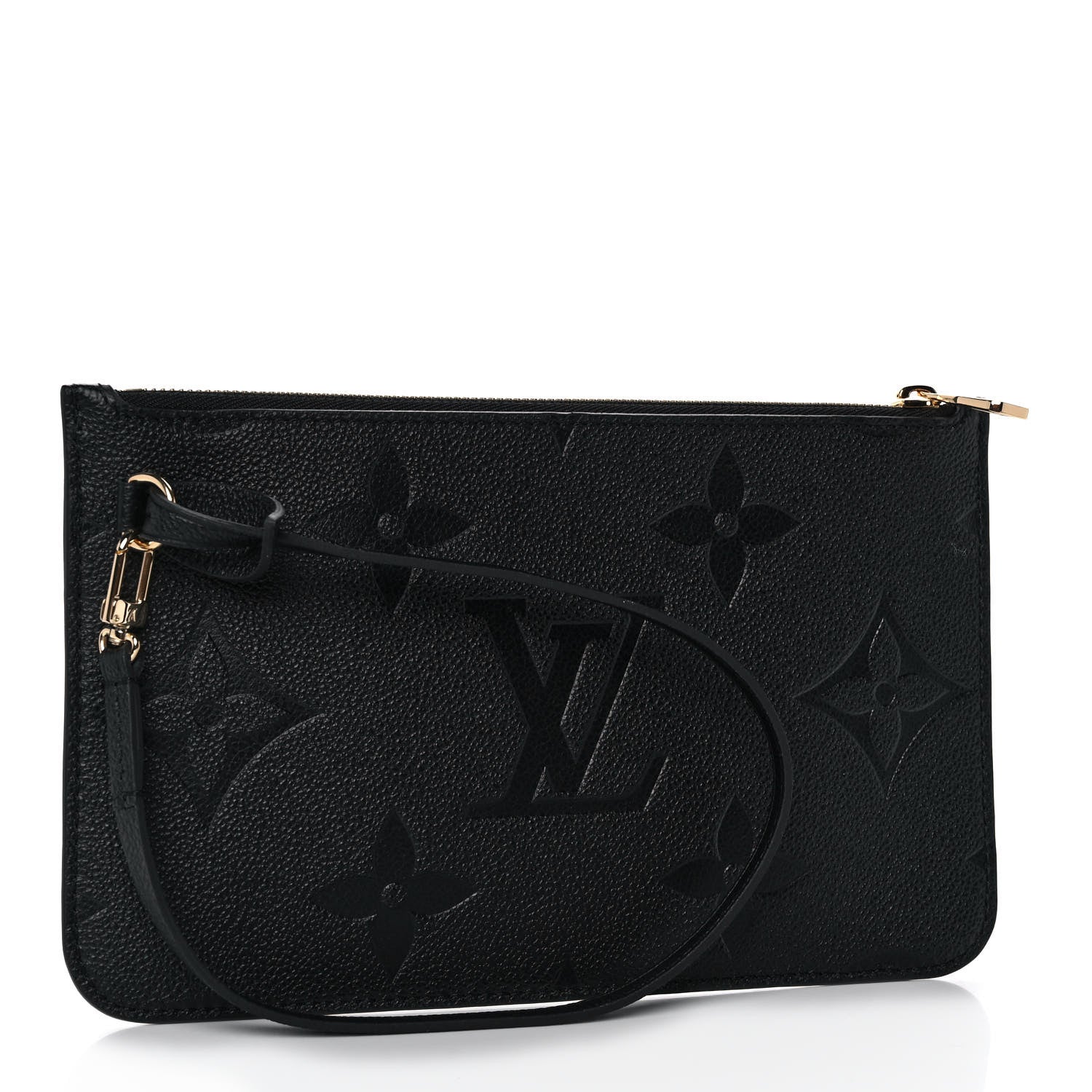 Louis Vuitton Empreinte Monogram Giant Neverfull MM Pochette Black 3 of 8