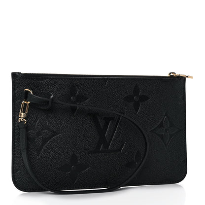 Louis Vuitton Empreinte Monogram Giant Neverfull MM Pochette Black 3 of 8