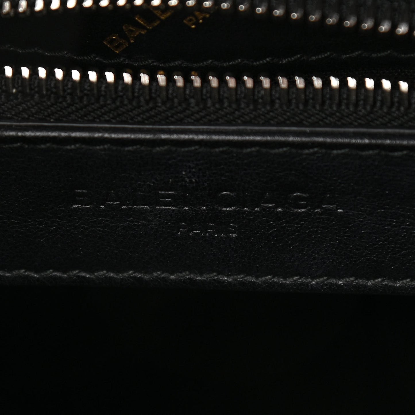Calfskin Allover Logo XS Bazar Shopper Tote Black Gold