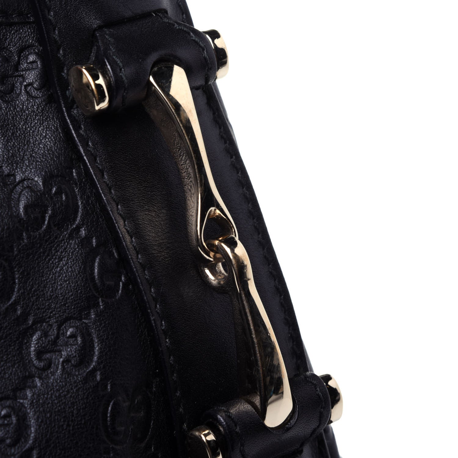 Gucci Guccissima Small Pelham Shoulder Bag Black 11 of 13