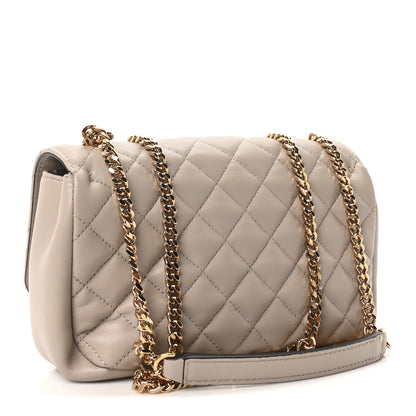 Versace Nappa Quilted Medusa Medium Chain Crossbody Taupe 3 of 10