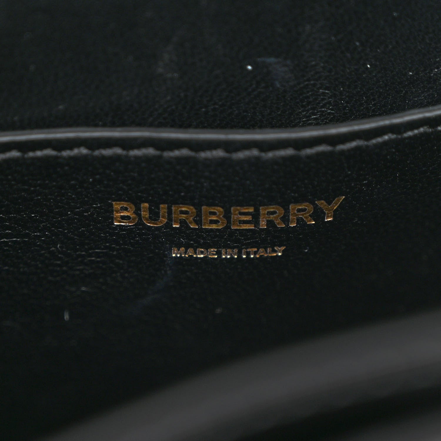 Burberry Calfskin TB Bum Bag Black 6 of 10