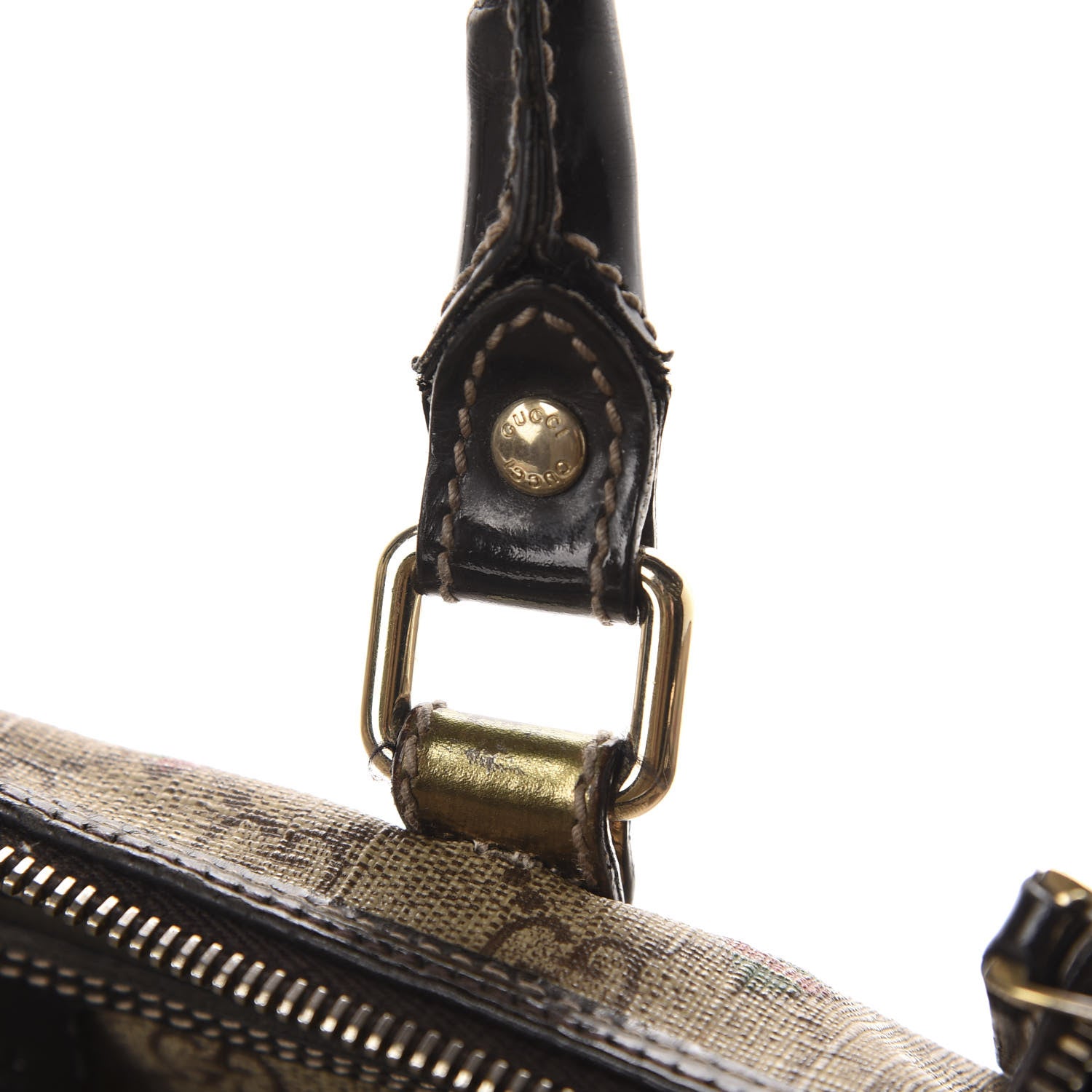 Gucci GG Plus Monogram Hearts Medium Joy Boston Dark Brown 10 of 19