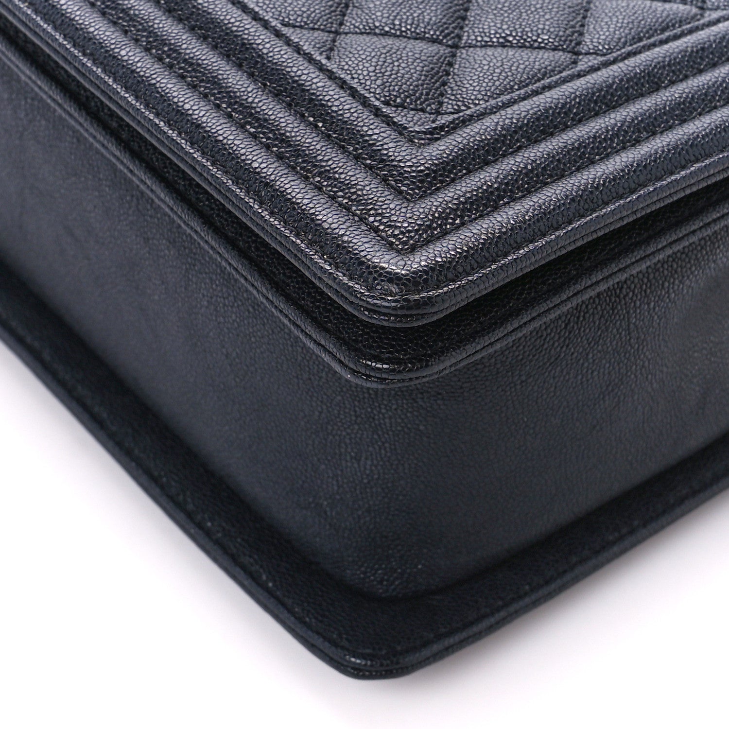 Chanel Caviar Quilted New Medium Boy Flap Navy 10 of 10