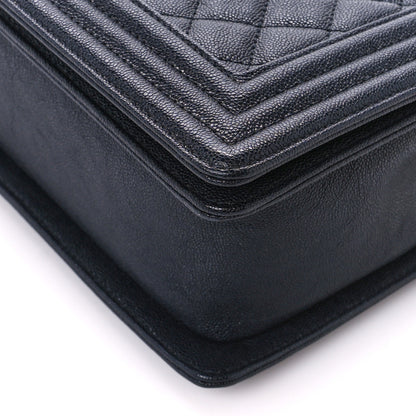 Chanel Caviar Quilted New Medium Boy Flap Navy 10 of 10