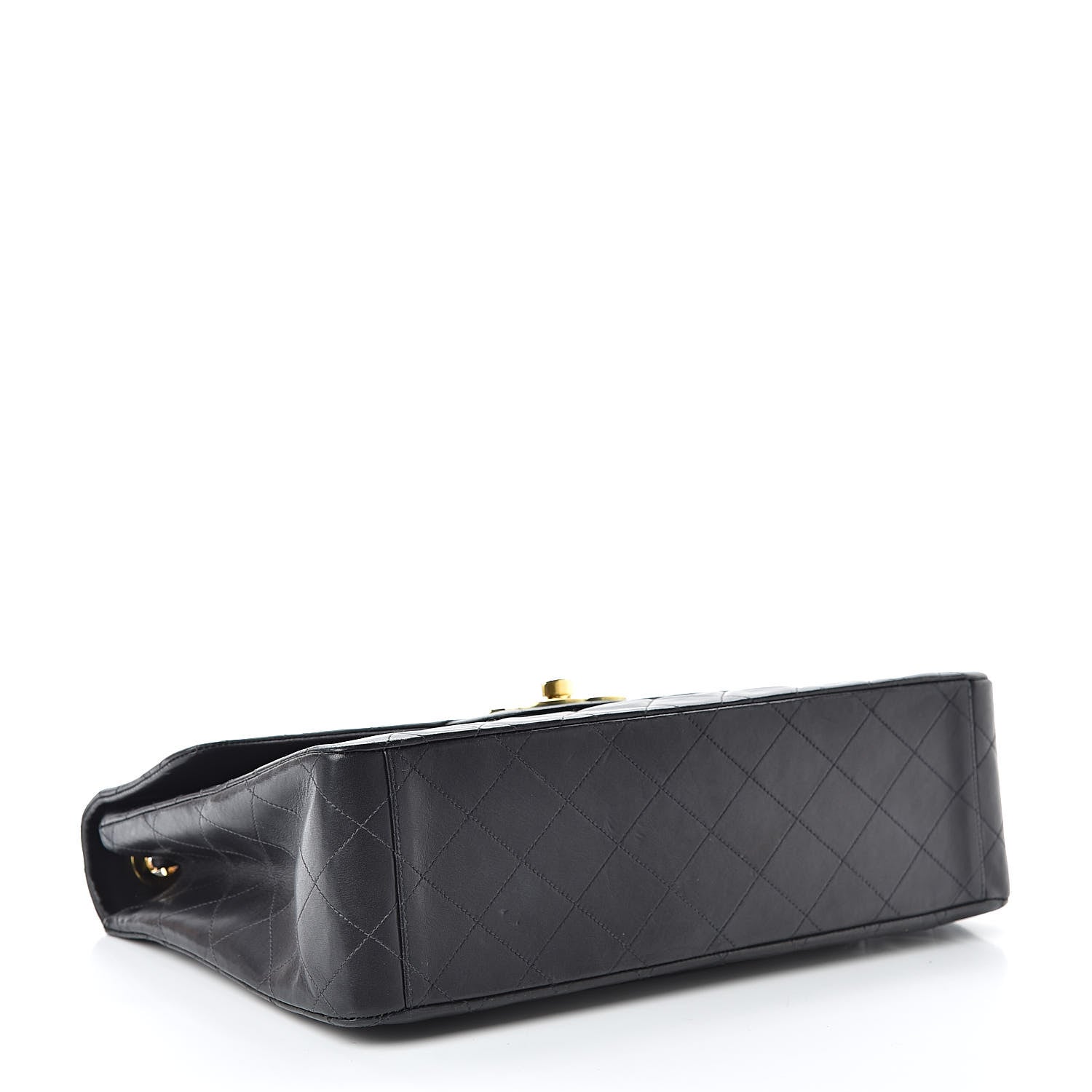 Chanel Lambskin Quilted XL Jumbo Single Flap Black 4 of 11