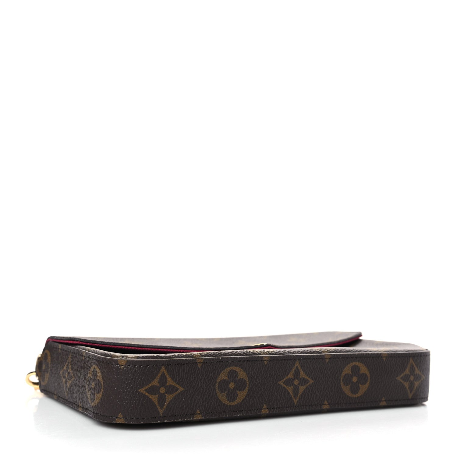 Louis Vuitton Monogram Pochette Felicie Chain Wallet Fuchsia 5 of 10