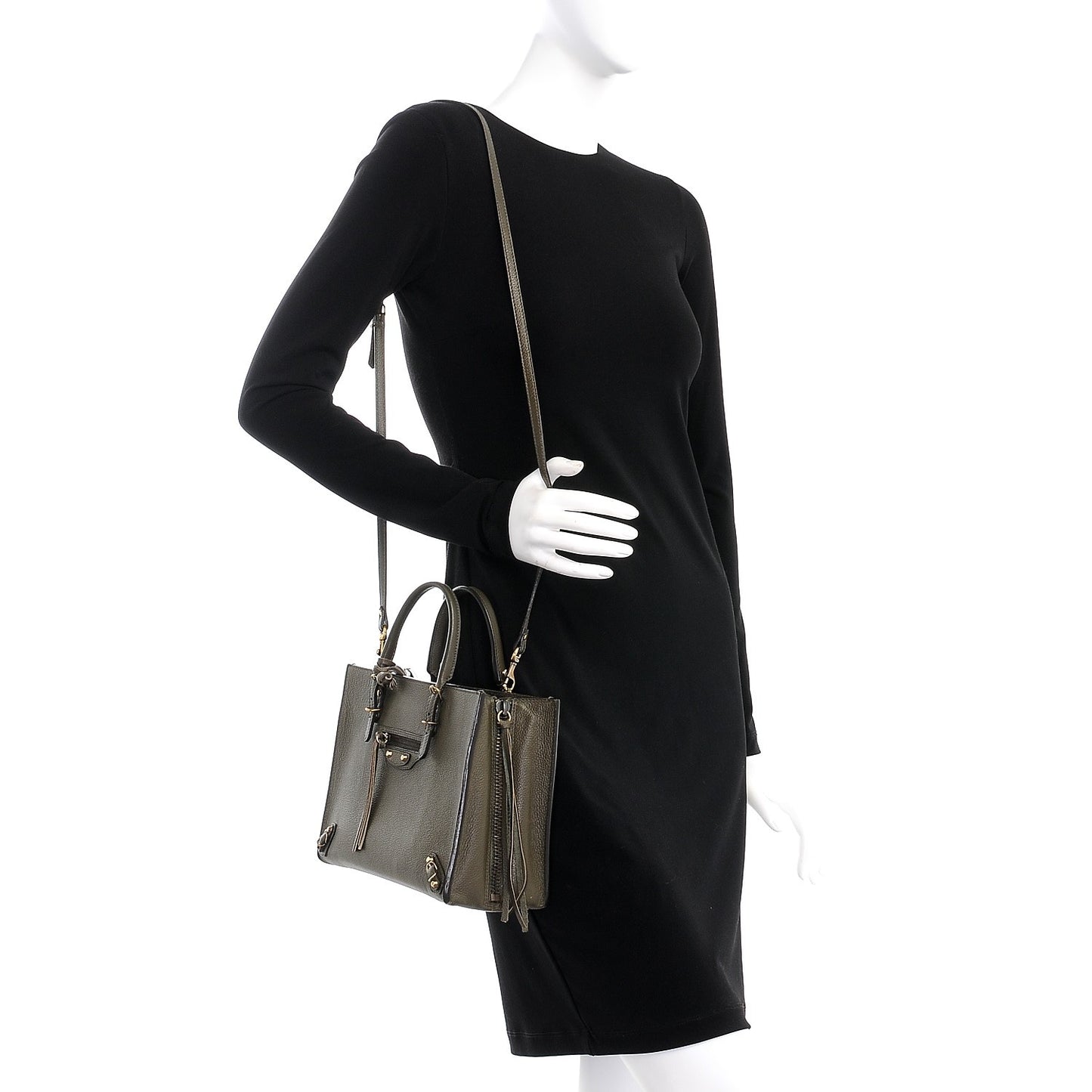 Veau Papier A6 Zip Around Tote Green