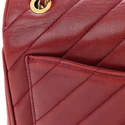 Chanel Lambskin Quilted Jumbo Coco Vintage Flap Burgundy 21 of 22