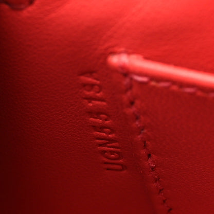 Hermes Epsom Tri-Color Mini Kelly Sellier 20 Rouge Venetian Rouge Sellier Rose Texas 7 of 10
