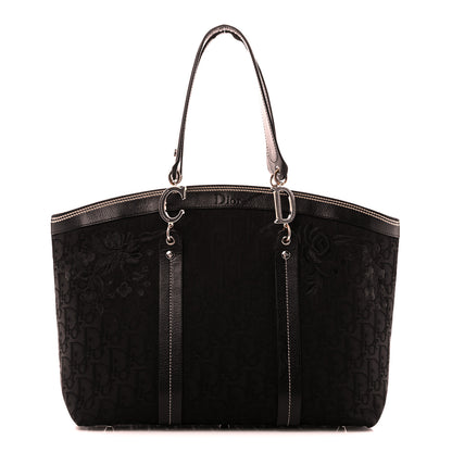Christian Dior Monogram Vintage Flowers Dome Bag Black 1 of 9