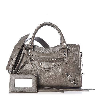 Balenciaga Agneau Classic Silver Hardware Mini City Beige Liege 1 of 13