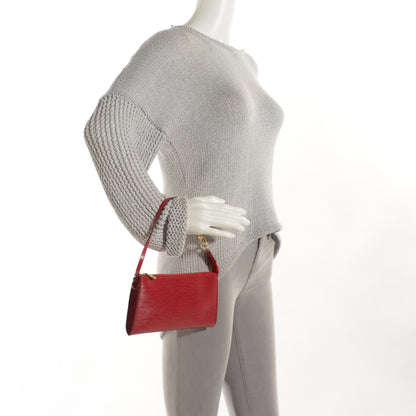 Louis Vuitton Epi Pochette Accessories 21 Rouge 2 of 7