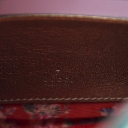 Gucci Laminated Nappa Trapuntata Mini Zumi Dome Shoulder Bag Rosso Jasmine Green Rame 5 of 9
