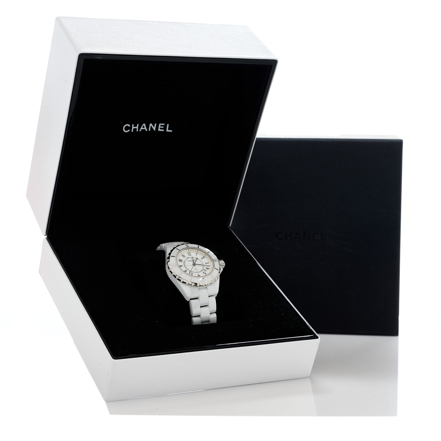 Stainless Steel Ceramic 33mm J12 Quartz Watch White