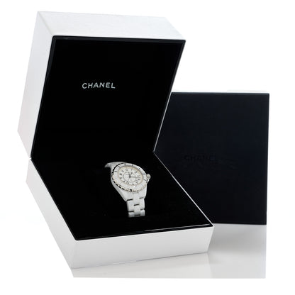 Chanel Stainless Steel Ceramic 33mm J12 Quartz Watch White 5 of 5