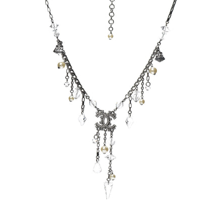 Chanel Ruthenium Crystal Pearl Necklace 1 of 4