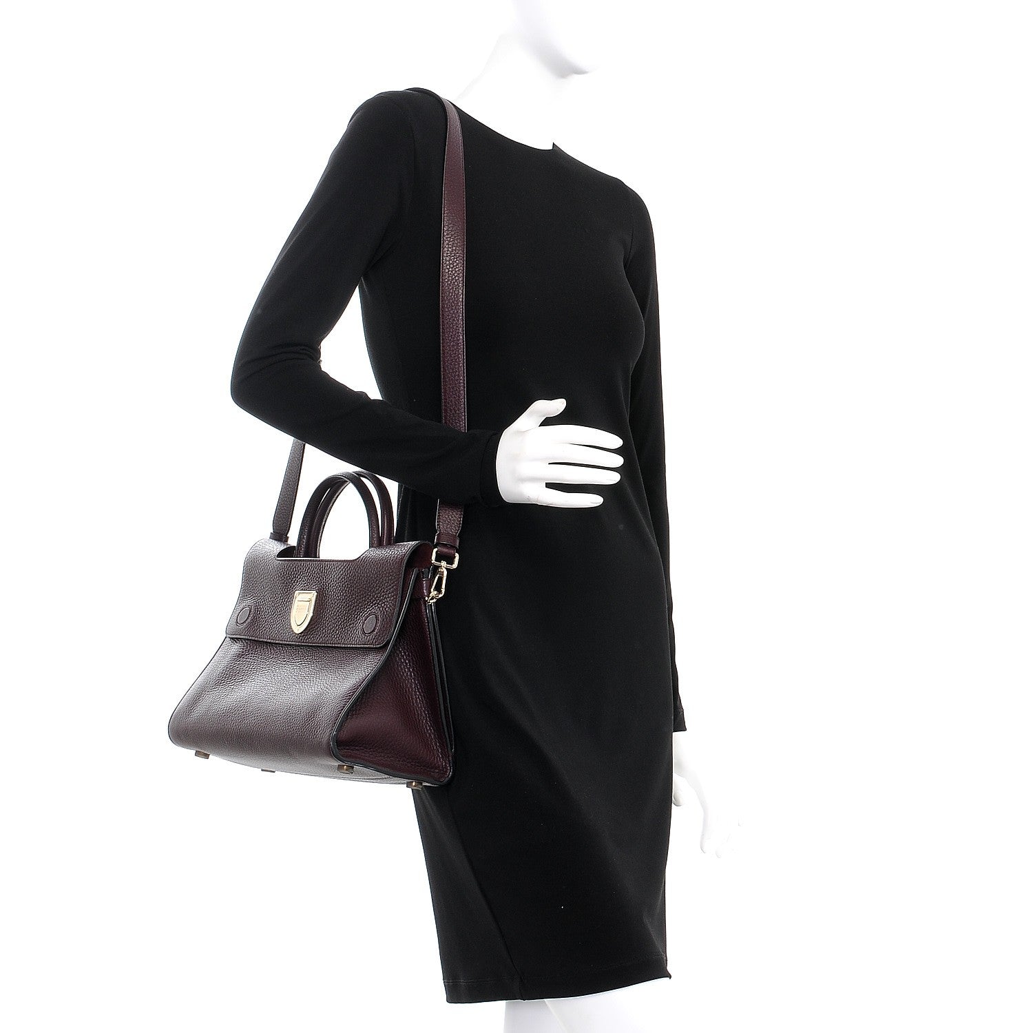 Christian Dior Bullcalf Medium Diorever Flap Amaranth 2 of 7
