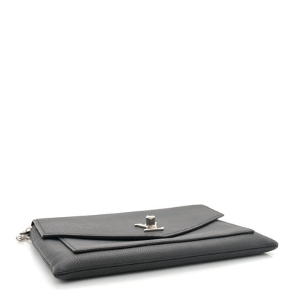 Louis Vuitton Soft Calfskin My Lockme Chain Pochette Black 4 of 10